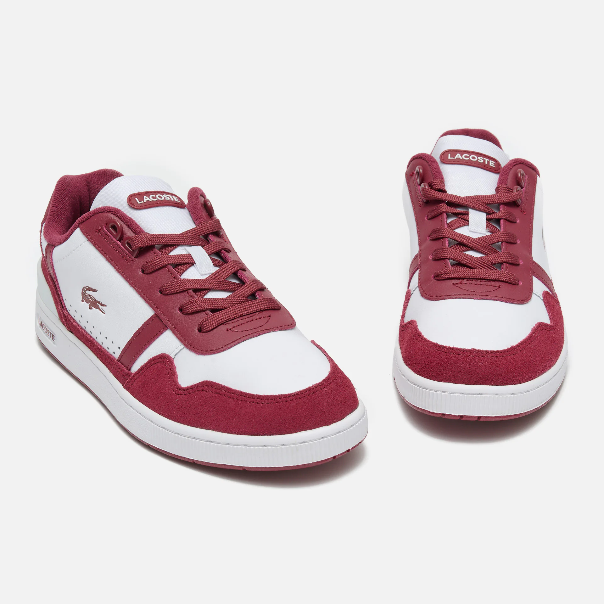 Lacoste T-Clip 223 3 SMA Sneaker White/Burgundy