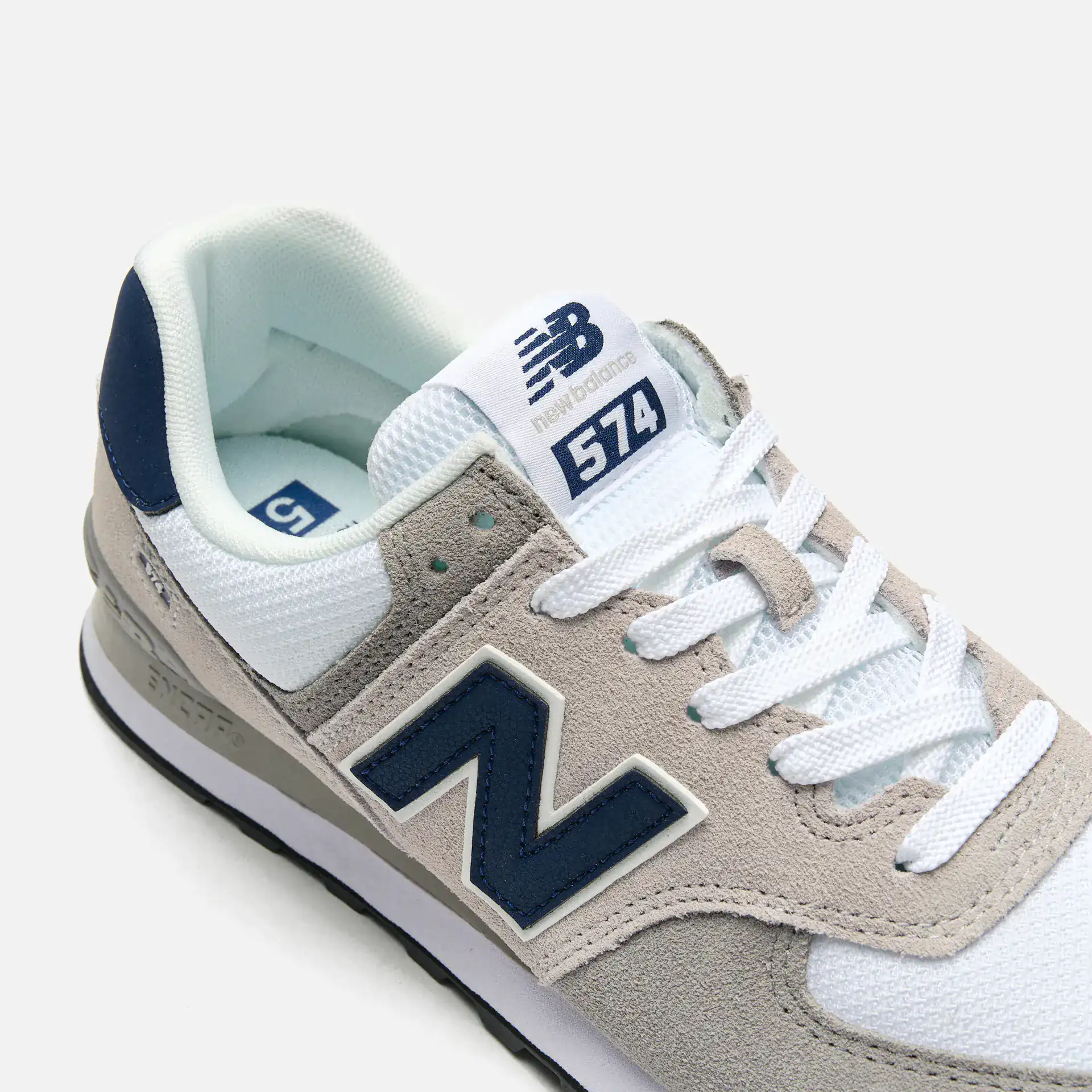 New Balance ML574EAG Sneaker Rain Cloud/White