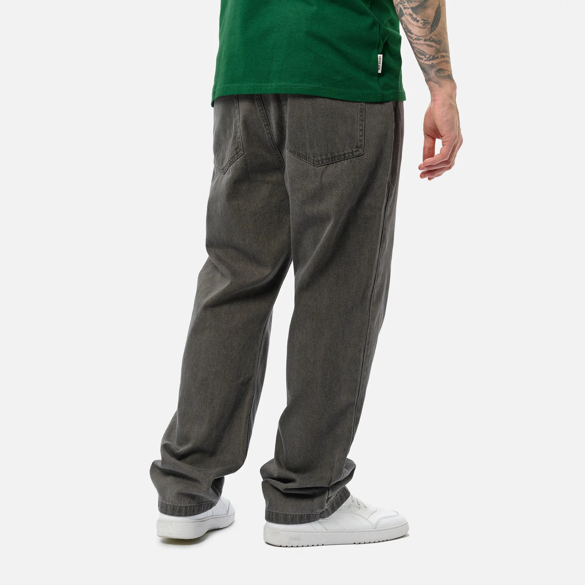 PEGADOR Baltra Baggy Jeans Washed Grey