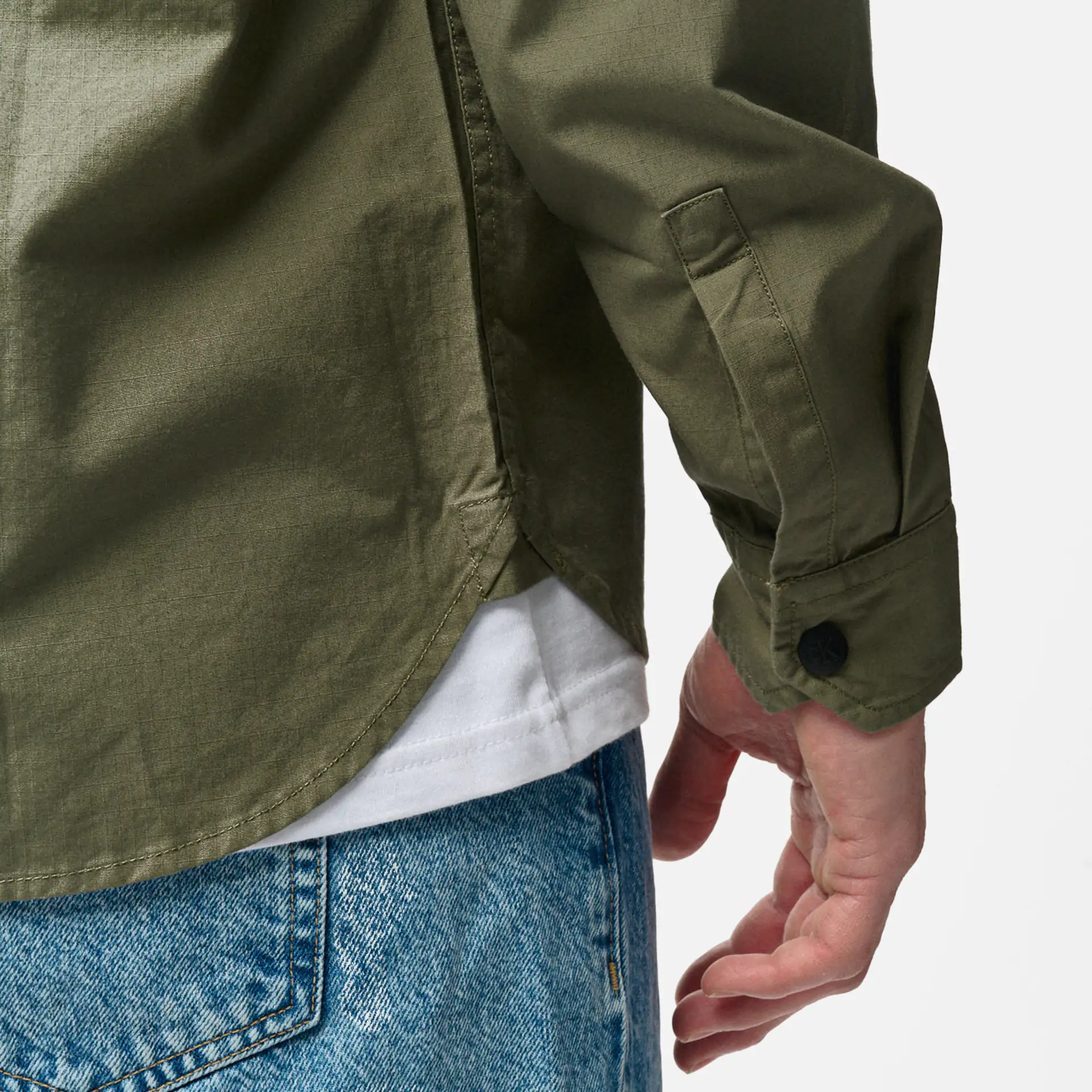 Calvin Klein Jeans Relaxed Overshirt Dusty Olive
