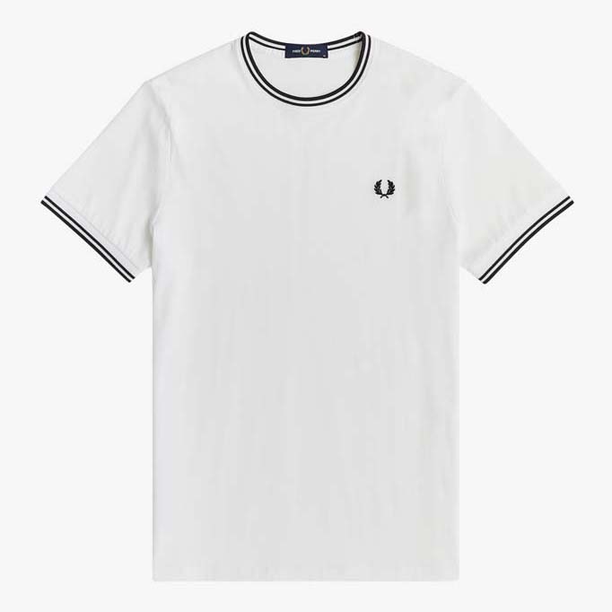 Fred Perry Twin Tipped T-Shirt White