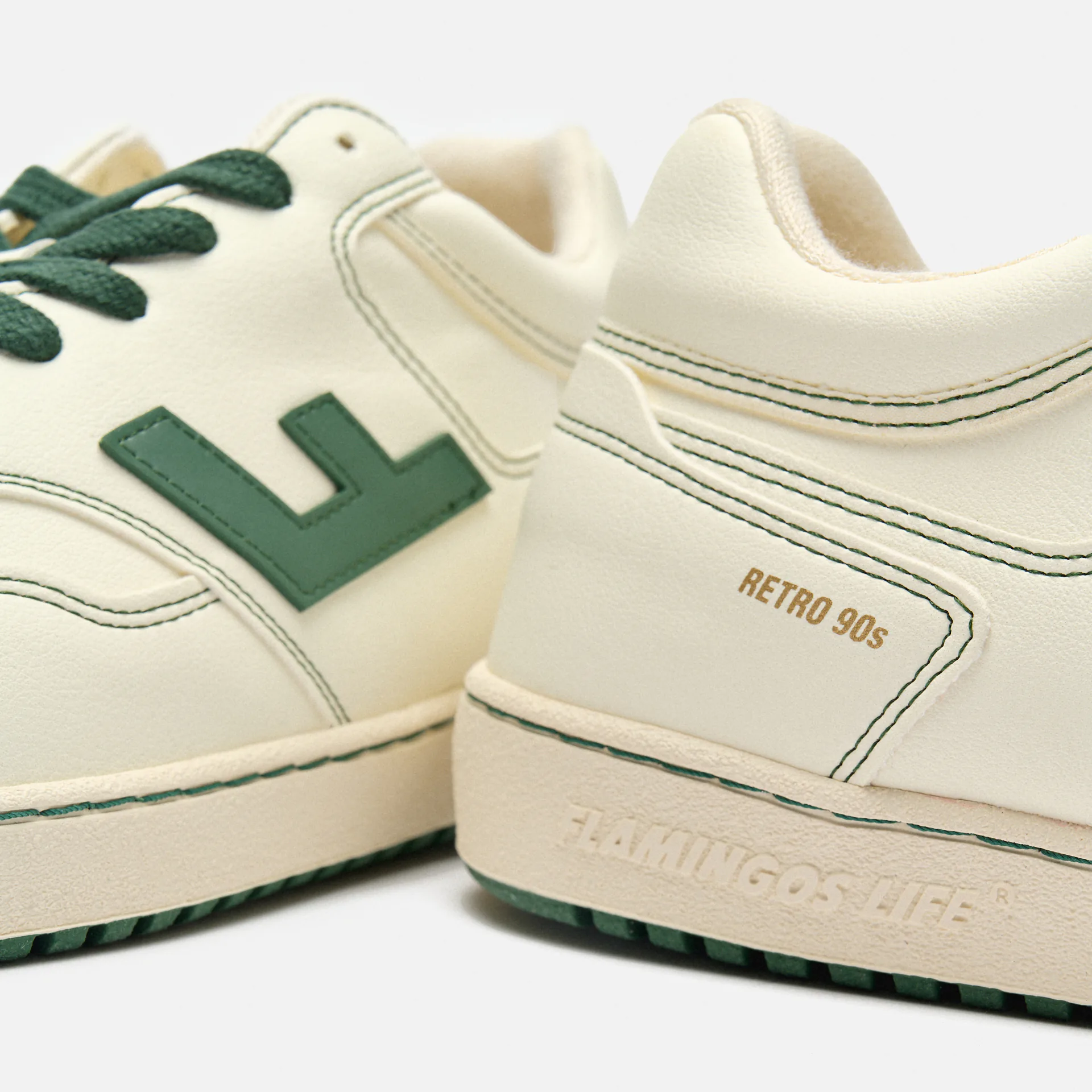 Flamingos Life Retro 90s Sneaker Pearl Forrest