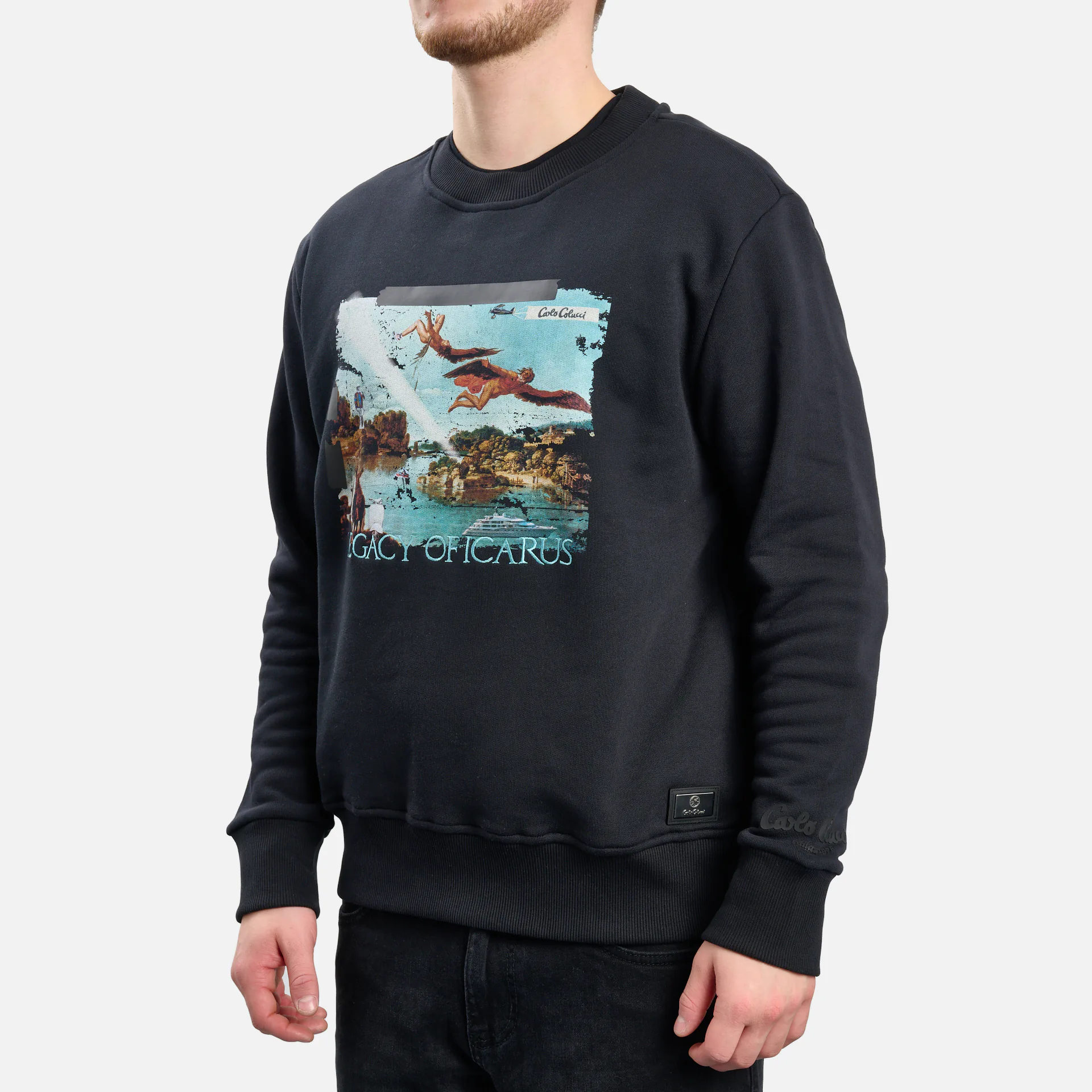 Carlo Colucci Legacy of Icarus Story Sweatshirt Black