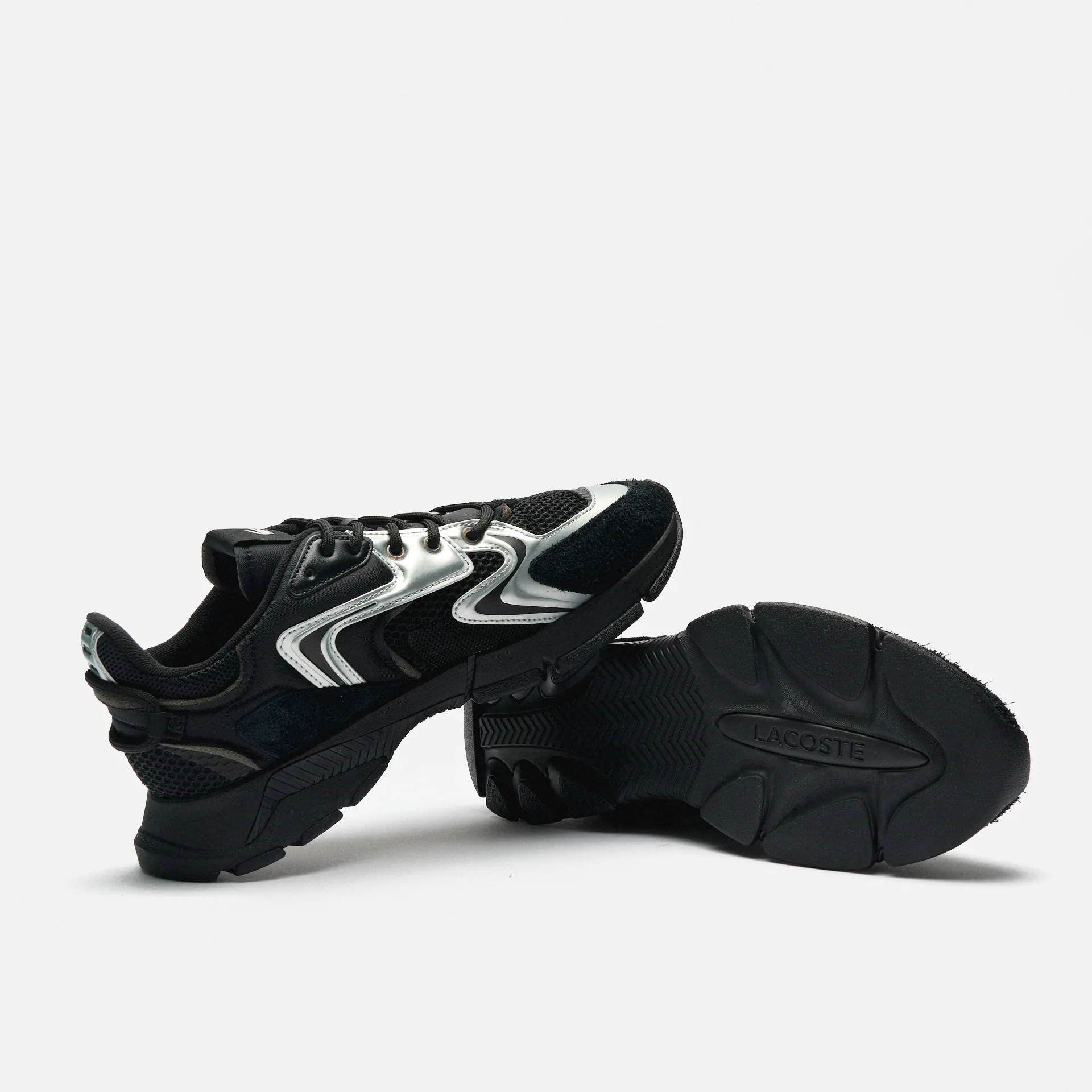 Lacoste L003 Neo Contrasted Textile Sneaker Black/White