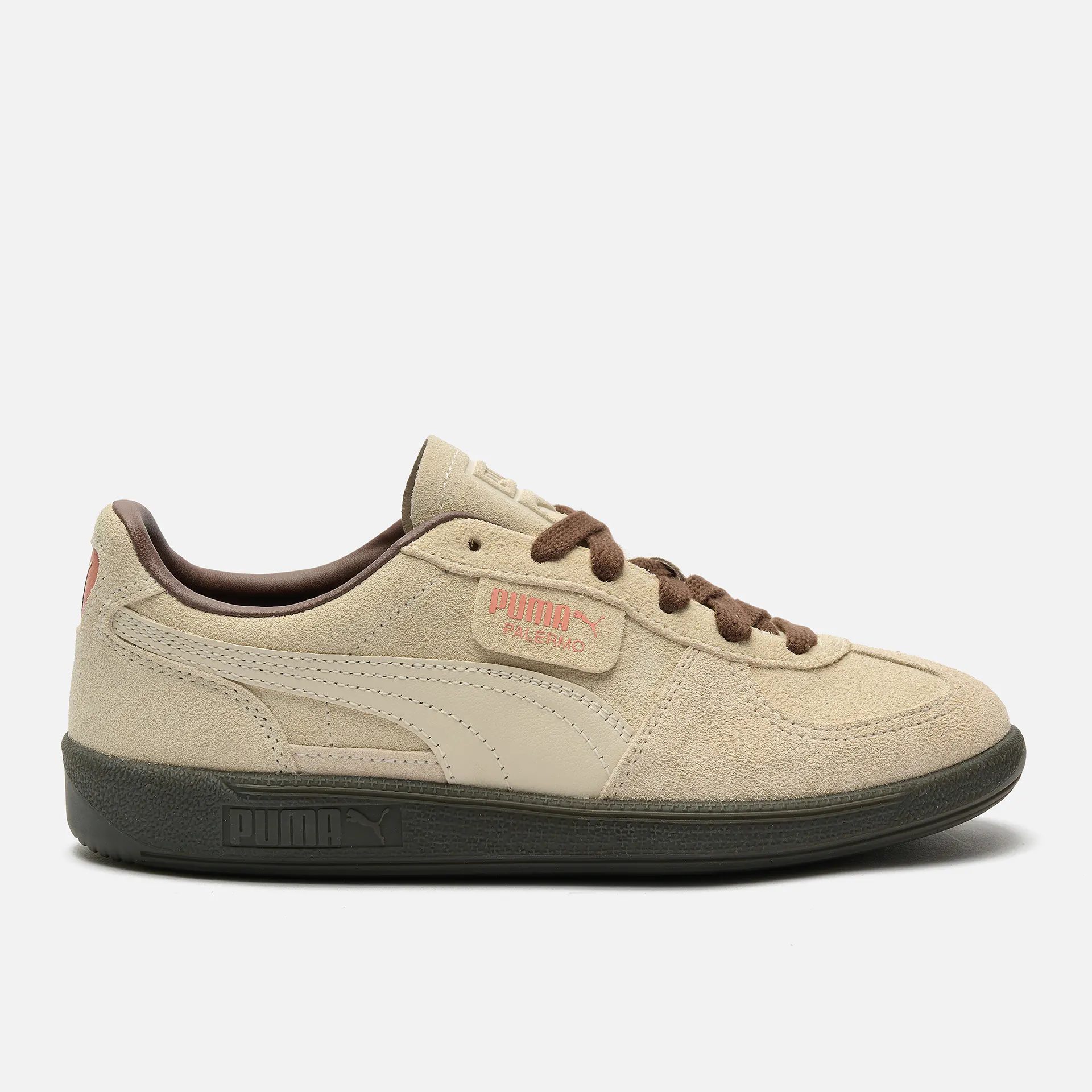 PUMA Palermo Sneaker Alpine Snow/Espresso Brown