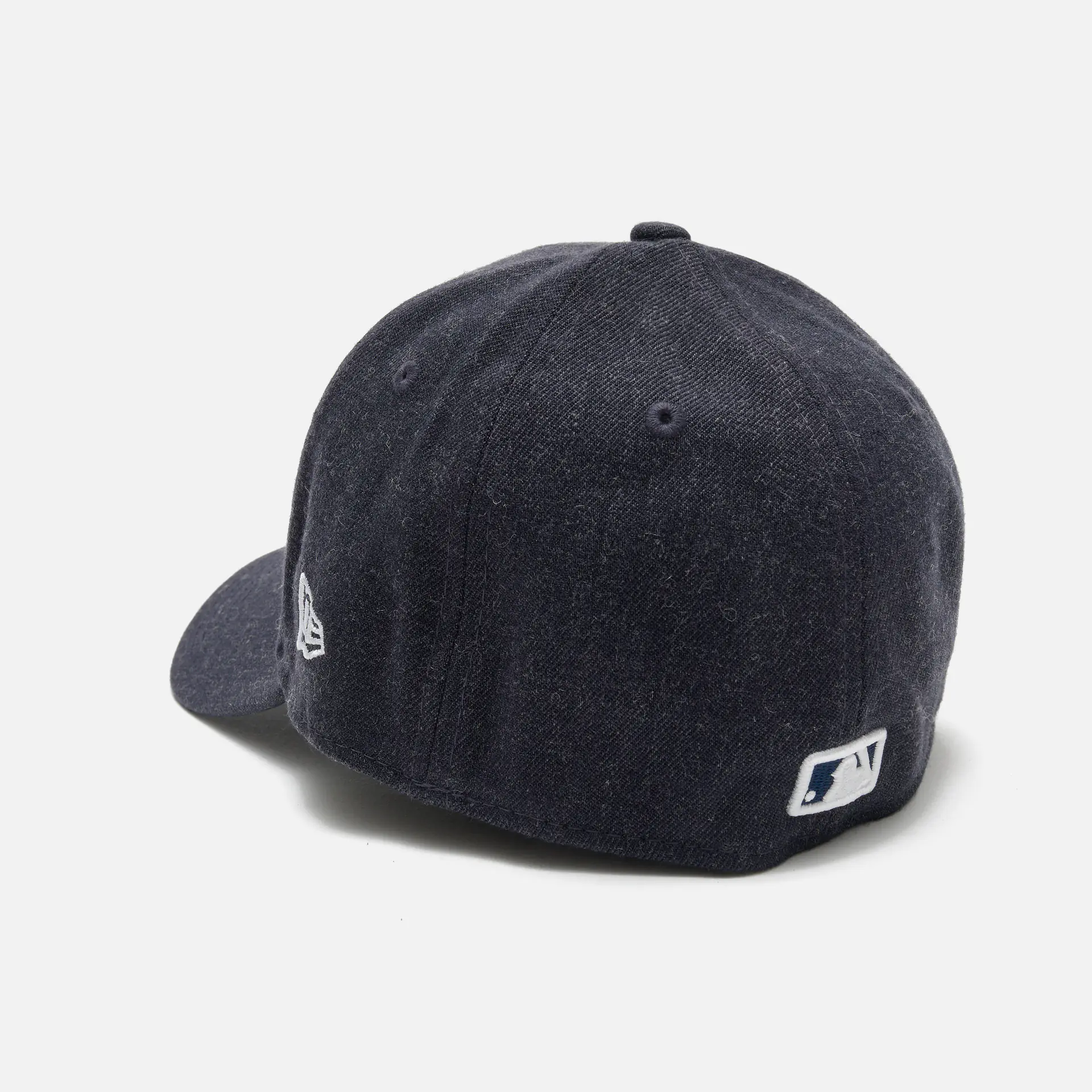 New Era MLB NY Yankees Heather Wool 39Thirty Stretch Fit Cap Navy