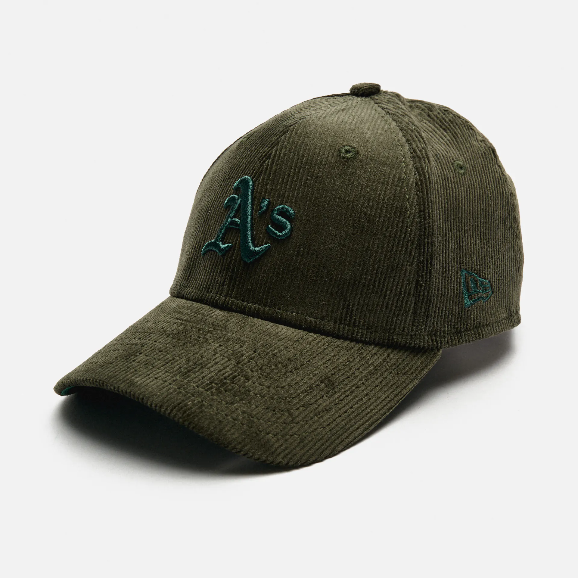 New Era MLB Oakland Athletics Cord 9Forty Cap Dark Green