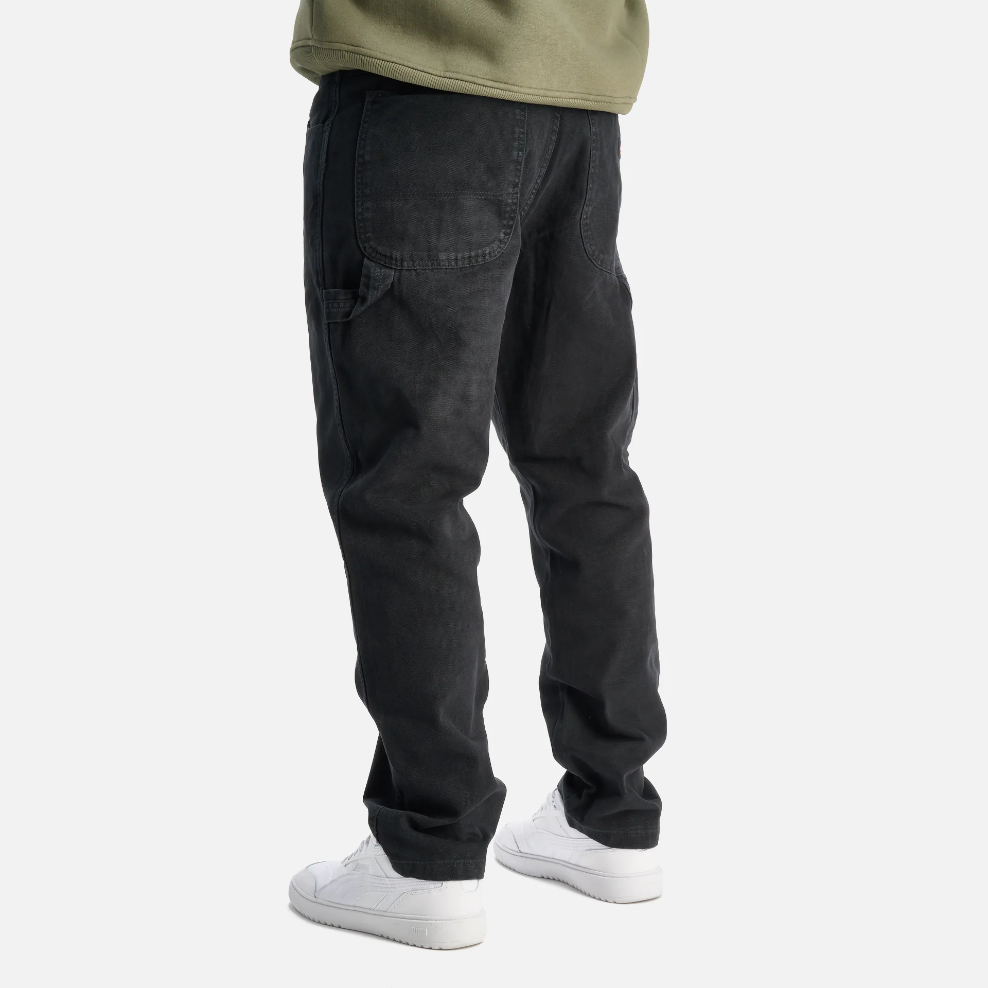 Dickies Duck Canvas Carpenter Chino Pants Stone Washed Black