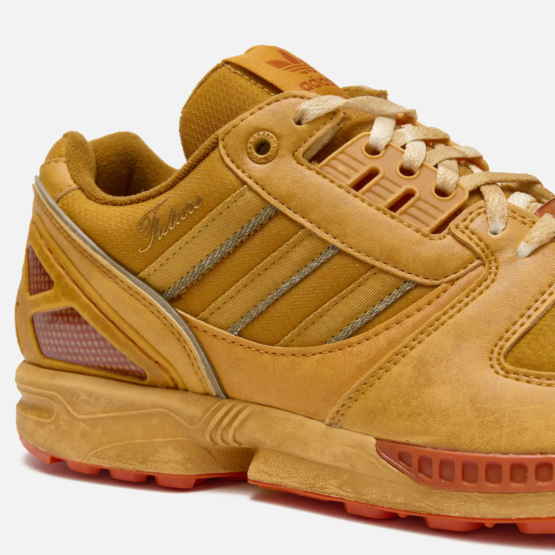 adidas ZX8000 Sneaker Consortium Cup END. Future Orange Suede/Burned Sand