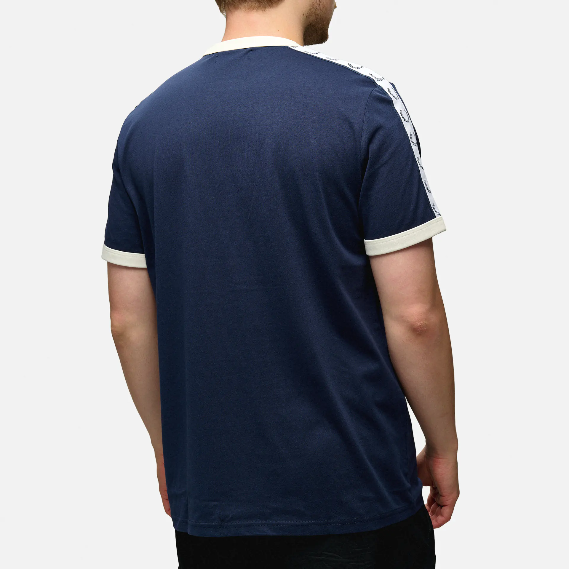 Fred Perry Taped Ringer T-Shirt Carbon Blue