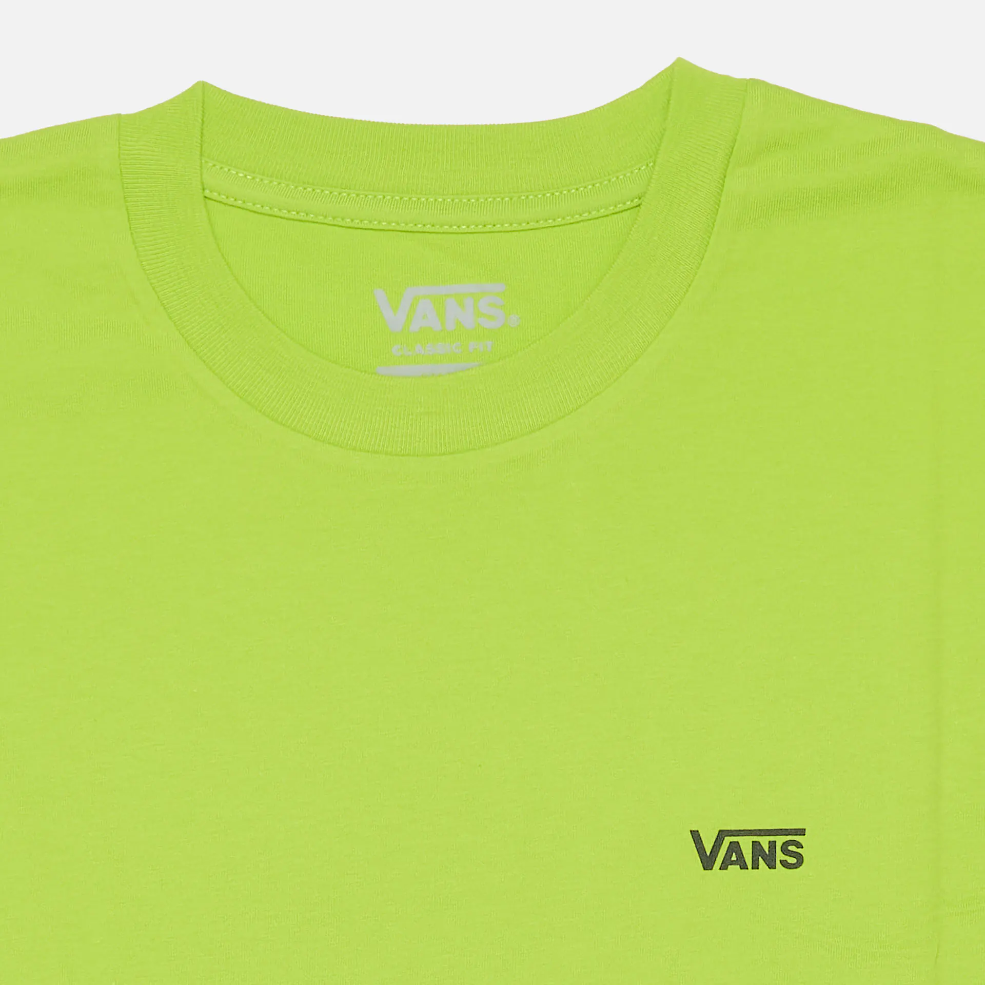 Vans Left Chest Logo T-Shirt Lime Green/Black
