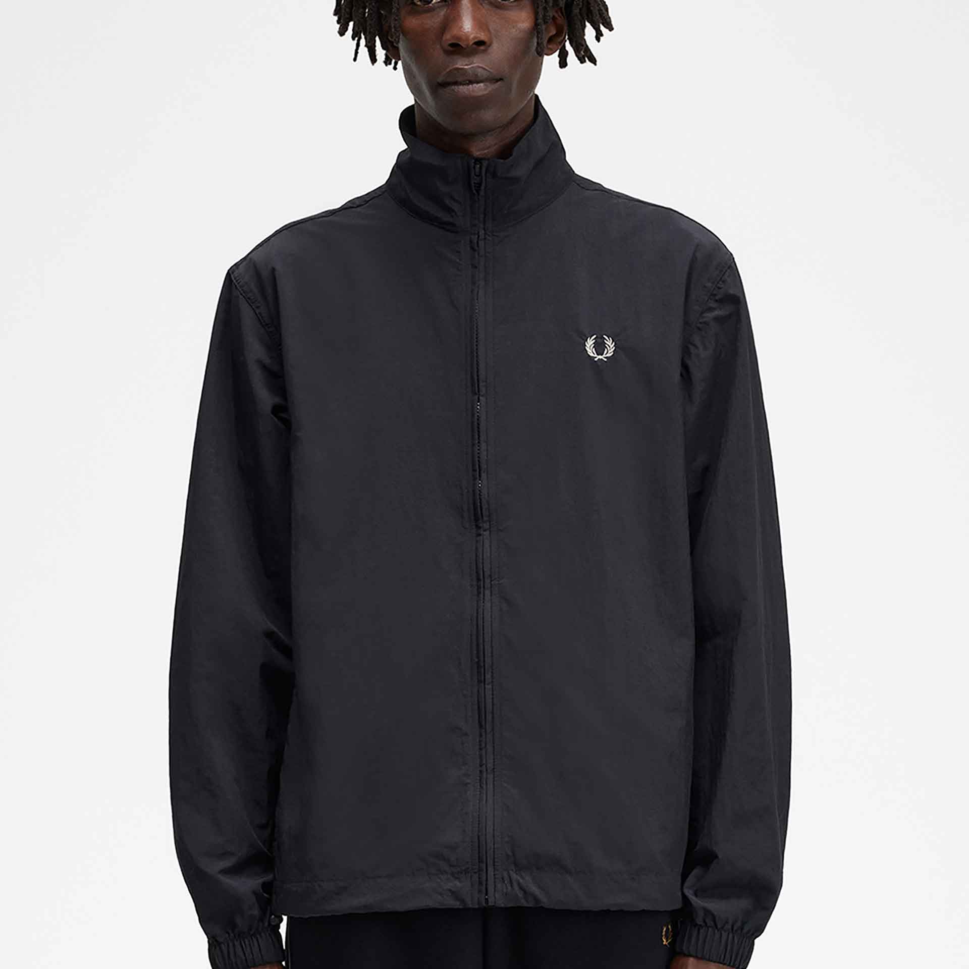 Fred Perry Woven Track Jacket Black