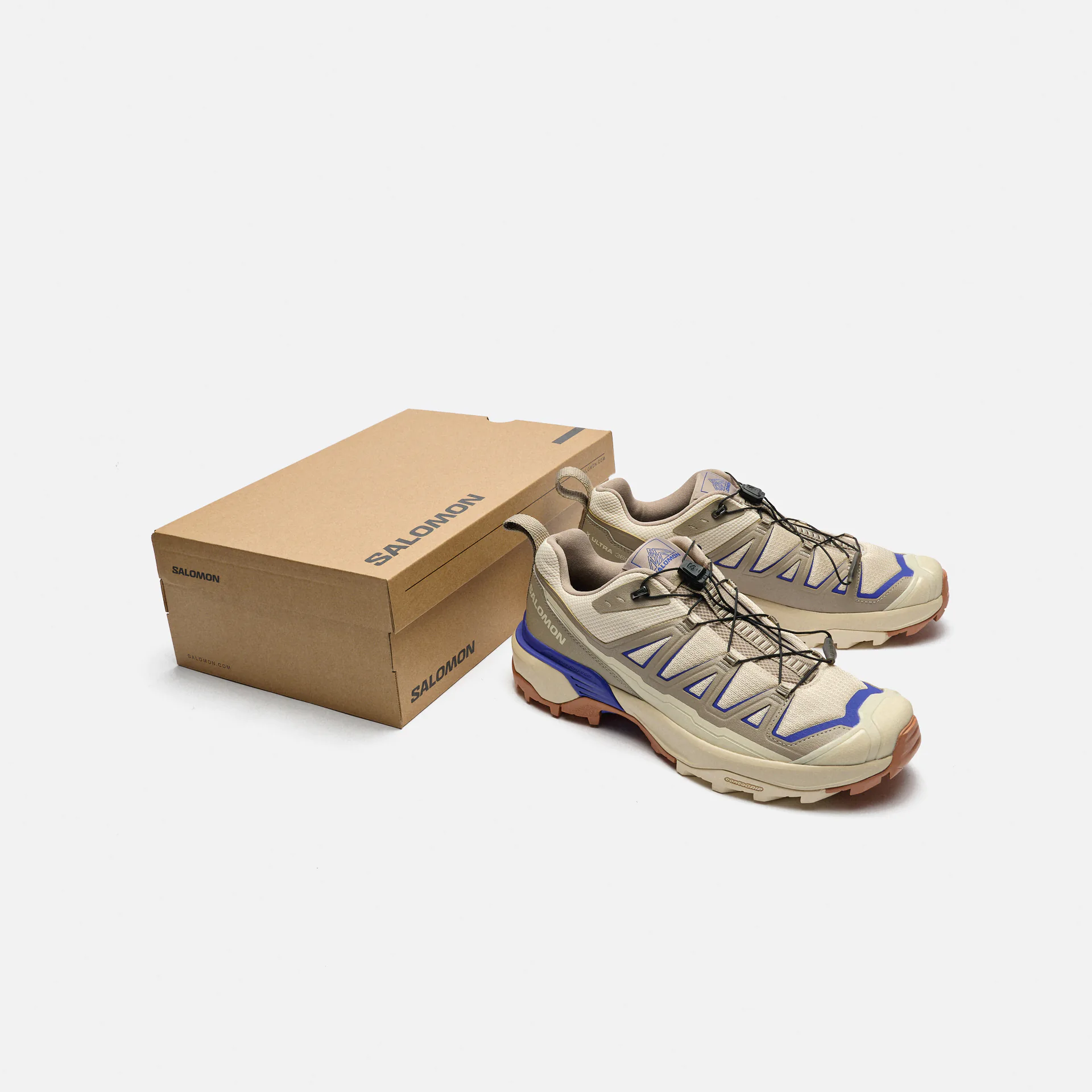 Salomon X Ultra 360 Edge Sneaker Almond Milk/Vintage Khaki/Spectrum Blue