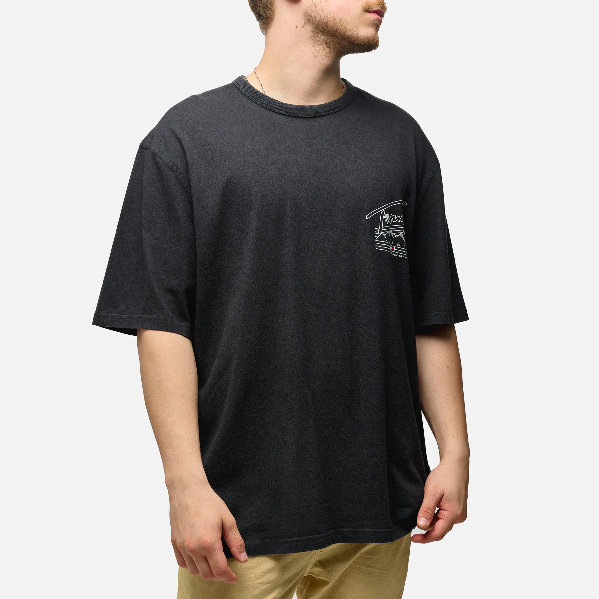 Tommy Jeans Oversized Vintage Explorer 1 T-Shirt Black