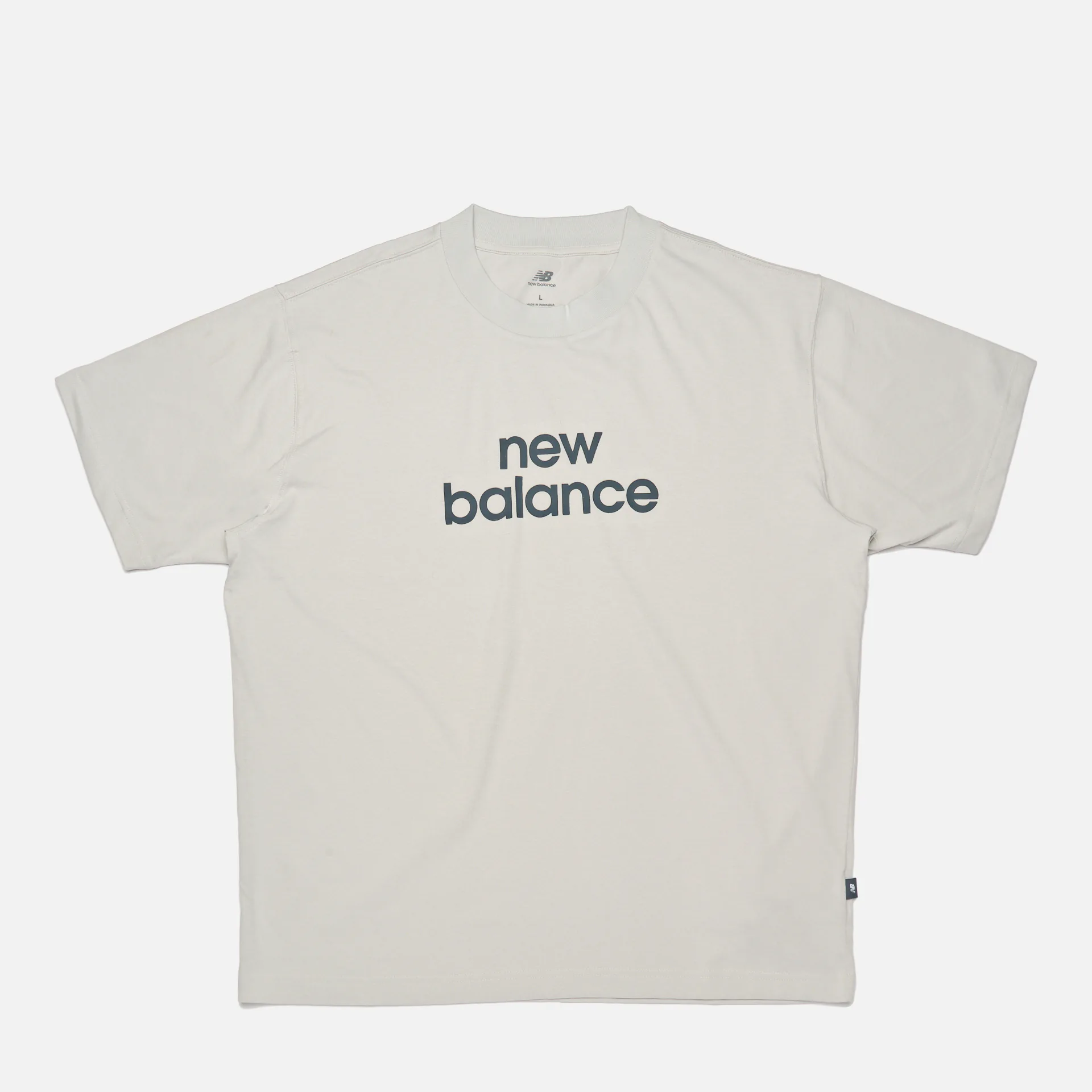 New Balance Relaxed Linear T-Shirt Grey Matt