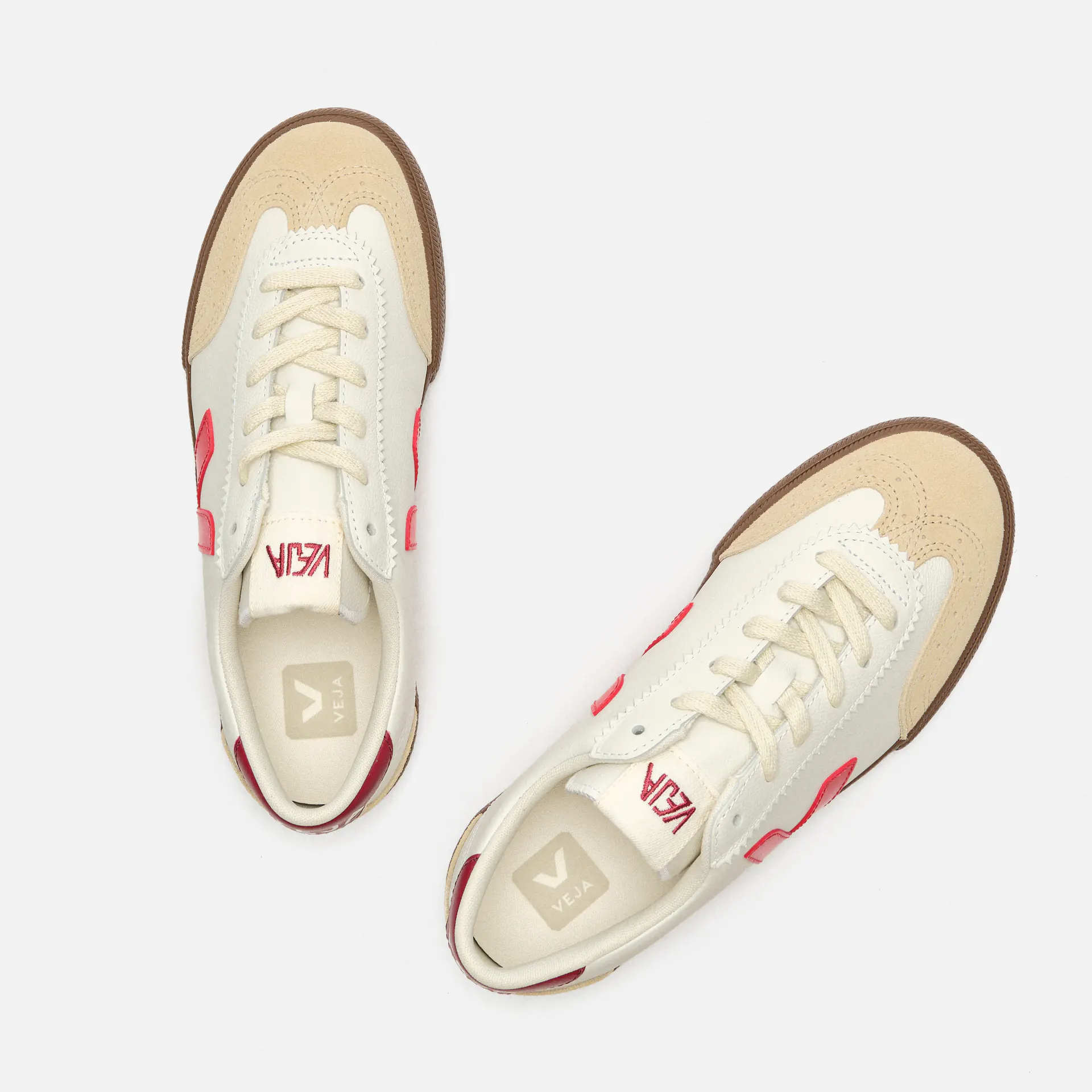 Veja Volley O.T. Leather Sneaker White/Peking/Bark