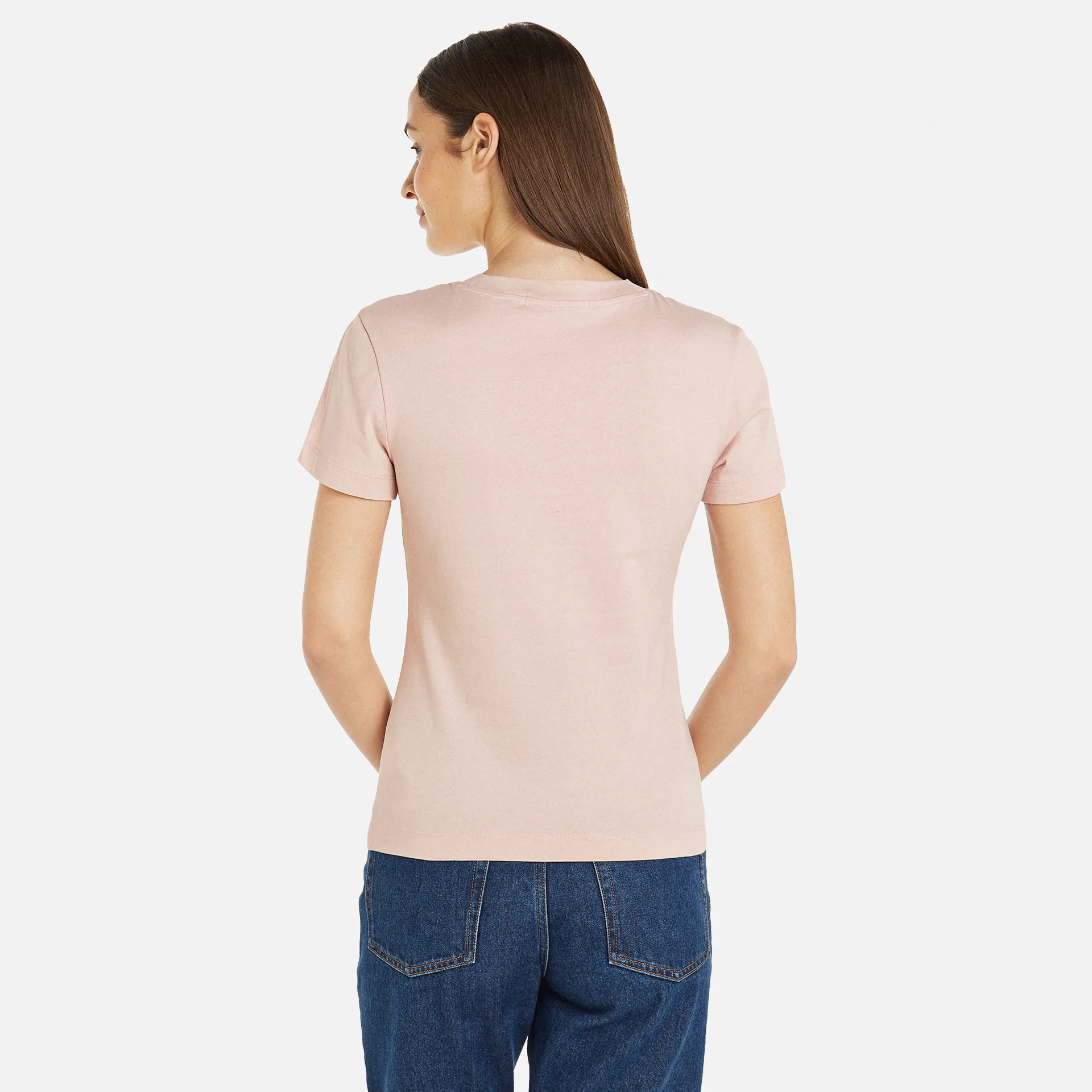 Calvin Klein Jeans Monologo Slim T-Shirt Sepia Rose