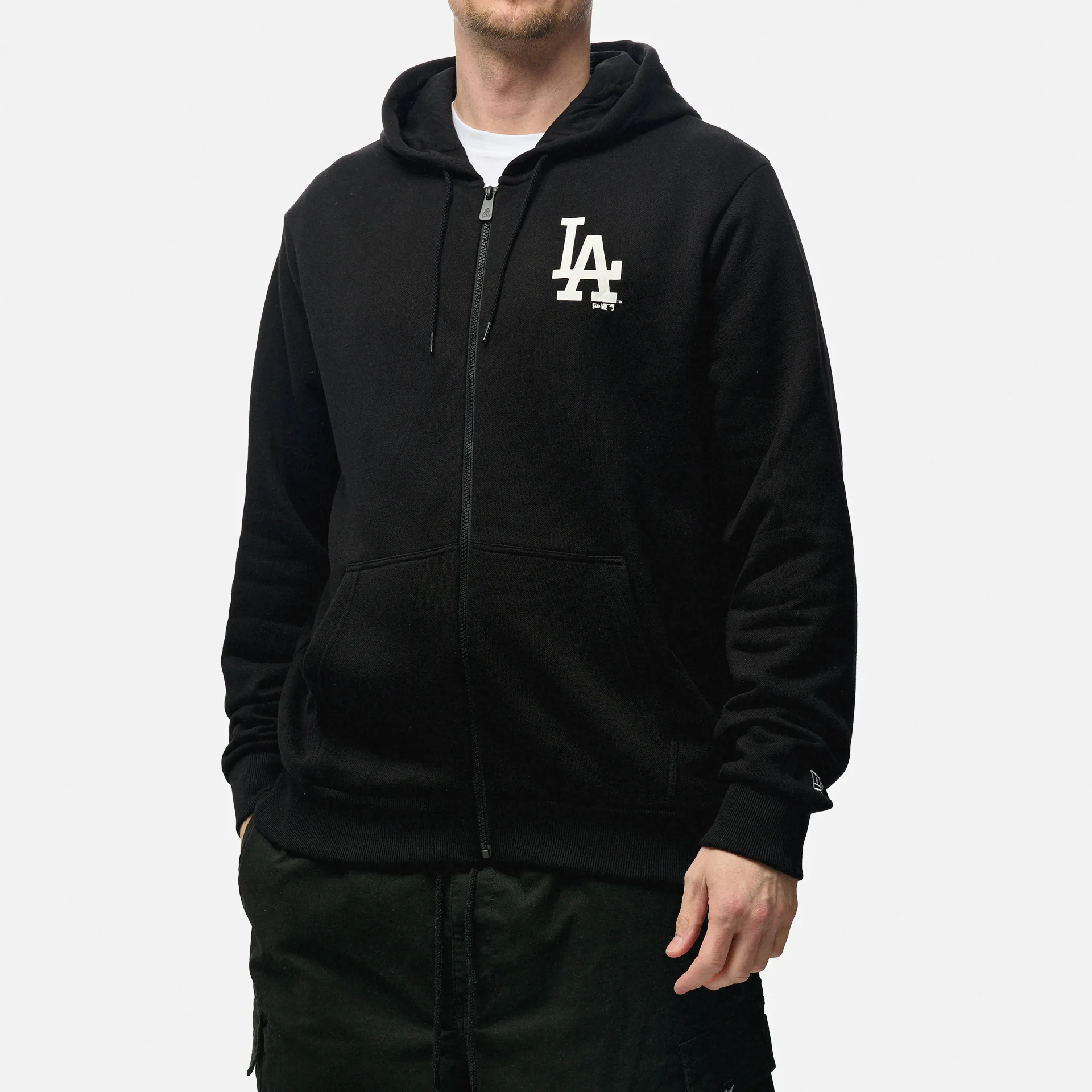 New Era MLB LA Dodgers League Essentials Zip Hoodie Black