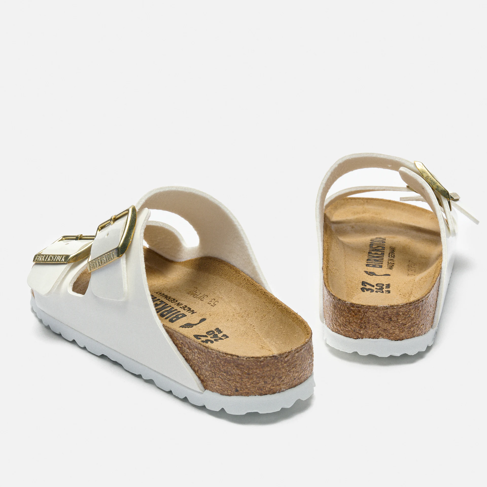 Birkenstock Arizona BF Sandals Narrow Patent White