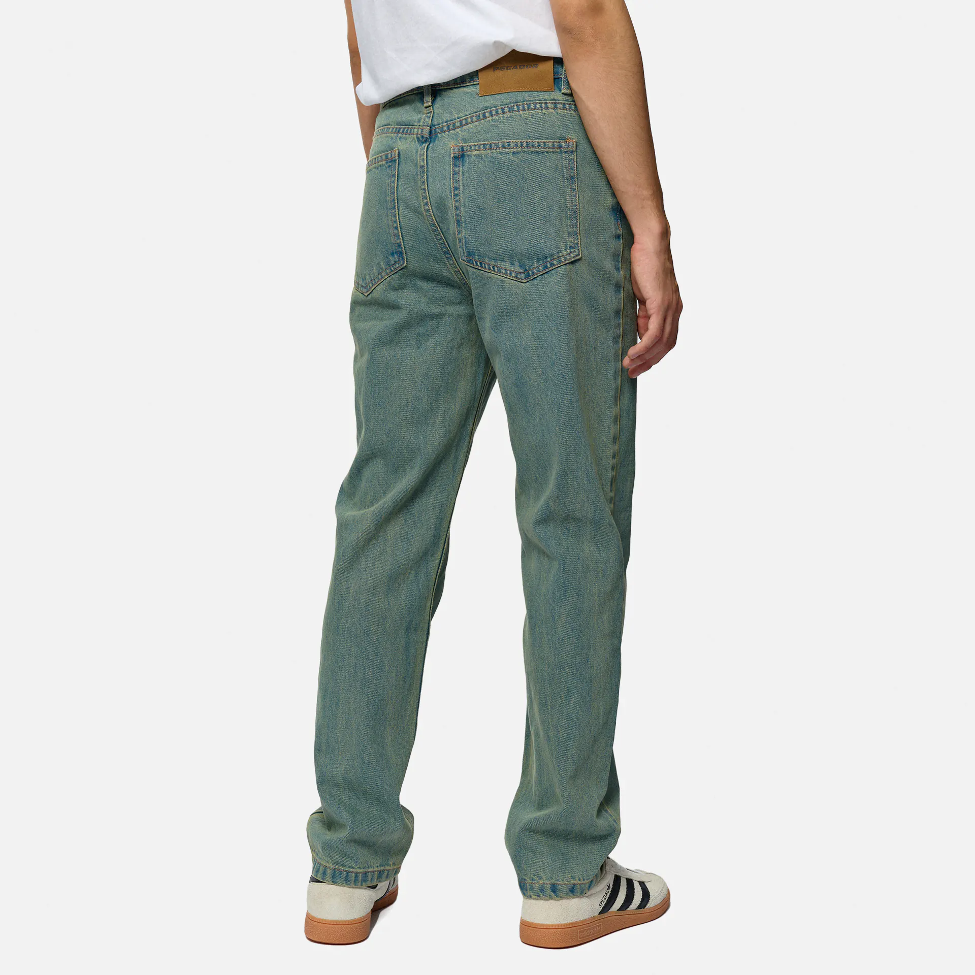 PEGADOR Baltra Baggy Jeans Washed Vintage Blue