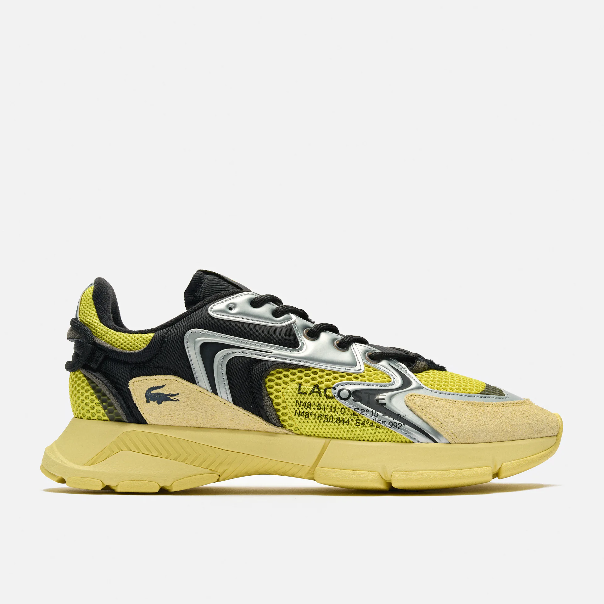 Lacoste L003 Neo Contrasted Textile Sneaker Yellow/Black