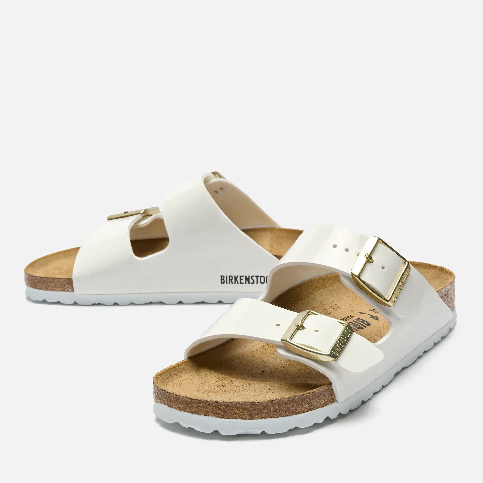 Birkenstock Arizona BF Sandals Narrow Patent White