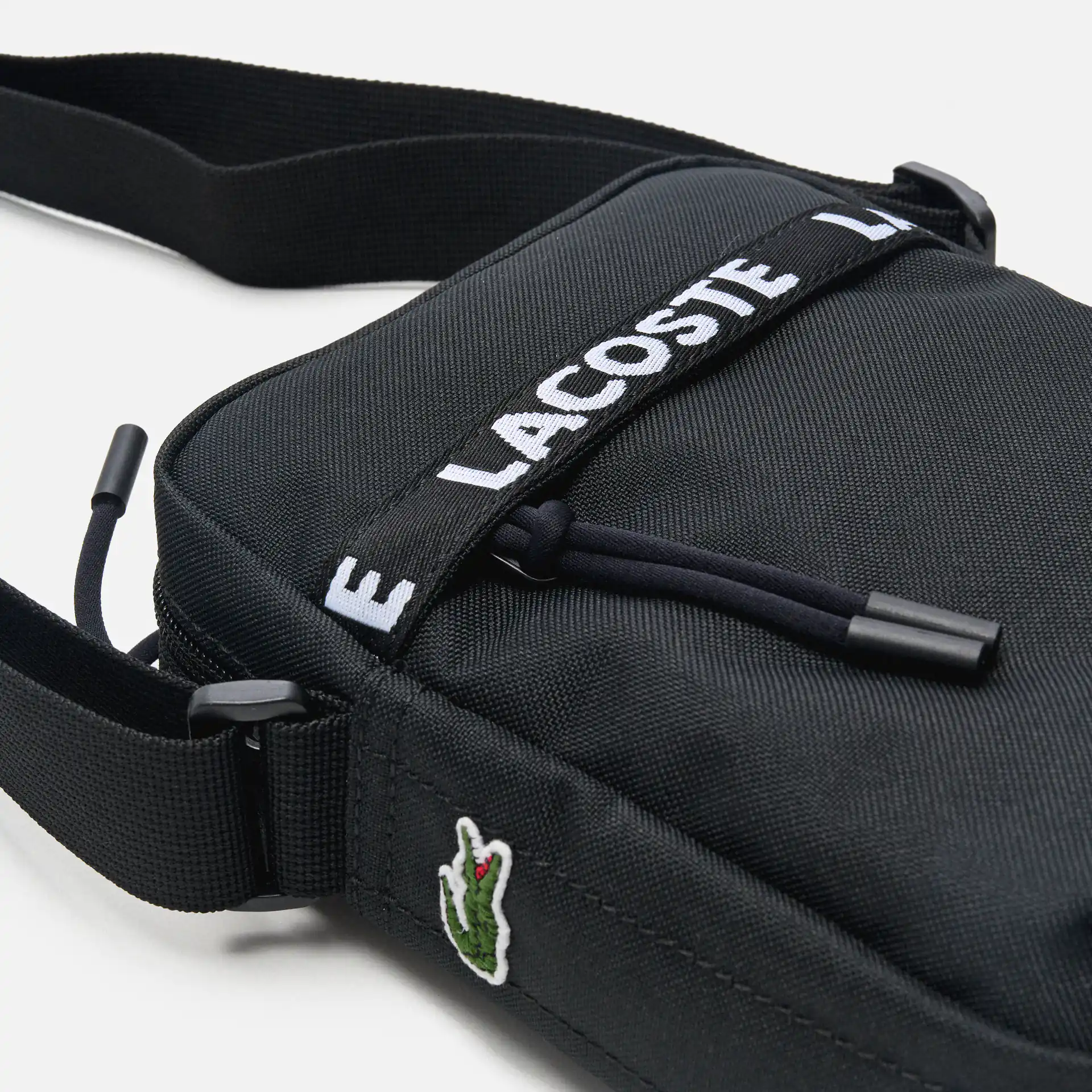 Lacoste Vertical Camera Bag Tape Noir