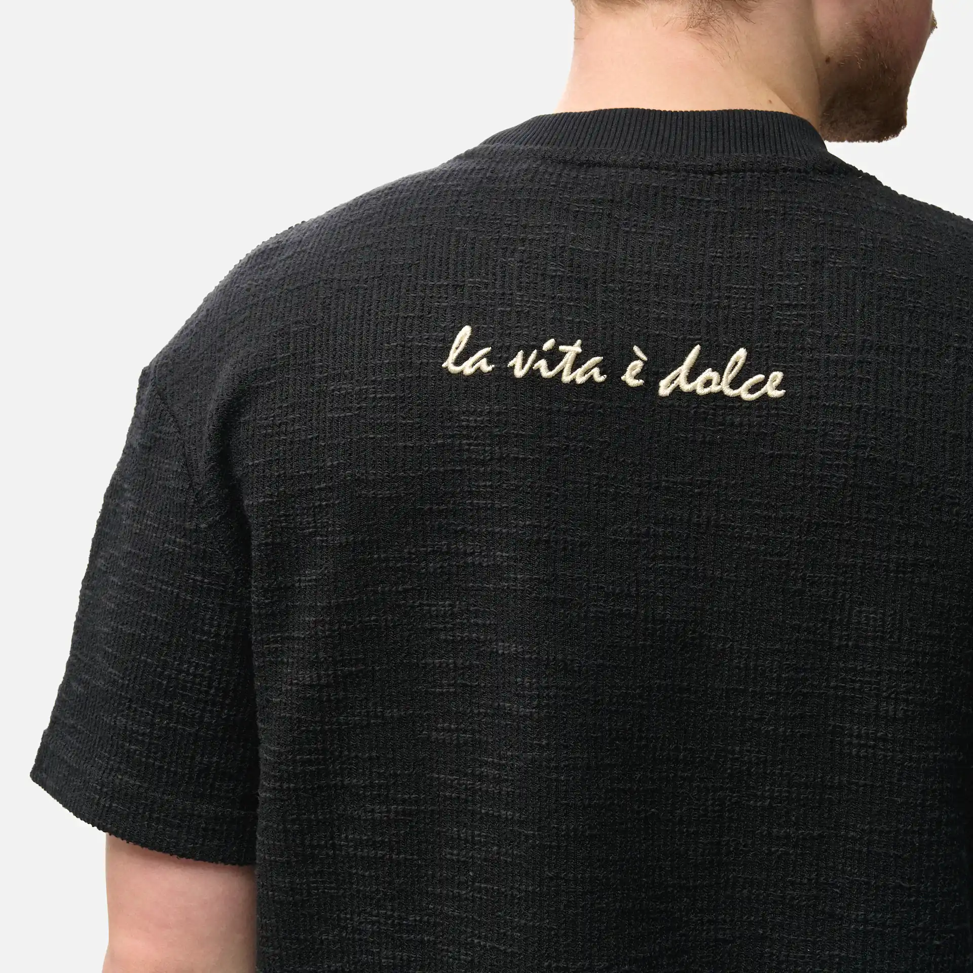 Carlo Colucci Gelato Oversized T-Shirt Black