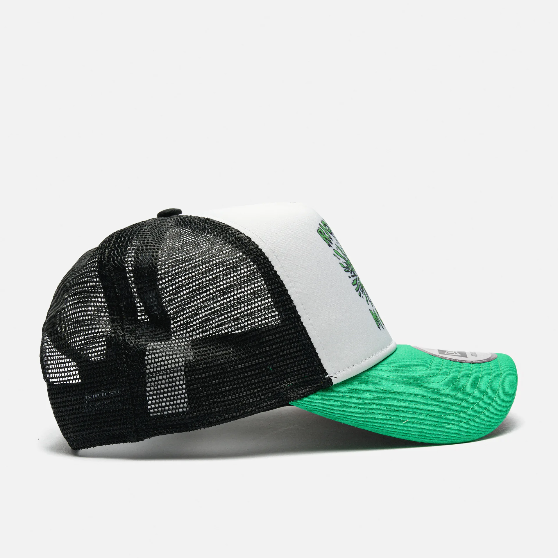 New Era Character Trucker Rick And Morty Snapback Cap Green/White